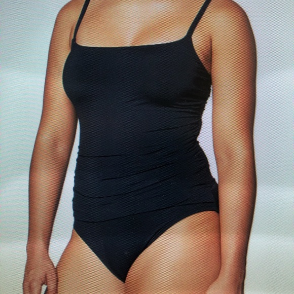 LeBlanca one piece black swimsuit size 14 - Picture 7 of 8